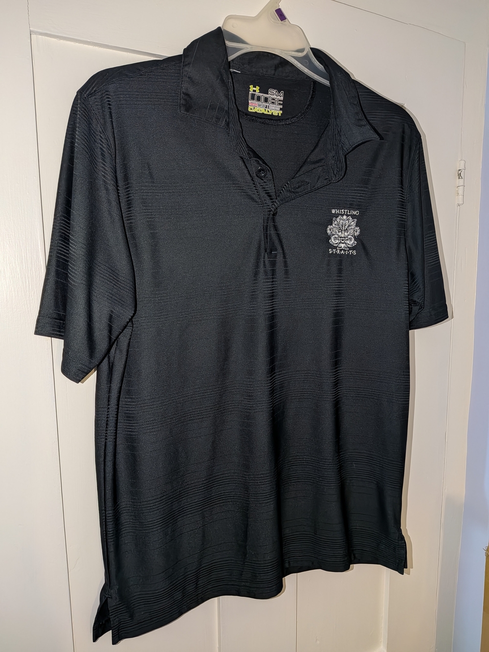 Under Armour Black Men's Size Sm. Performance Polo with Whistling Straits Logo